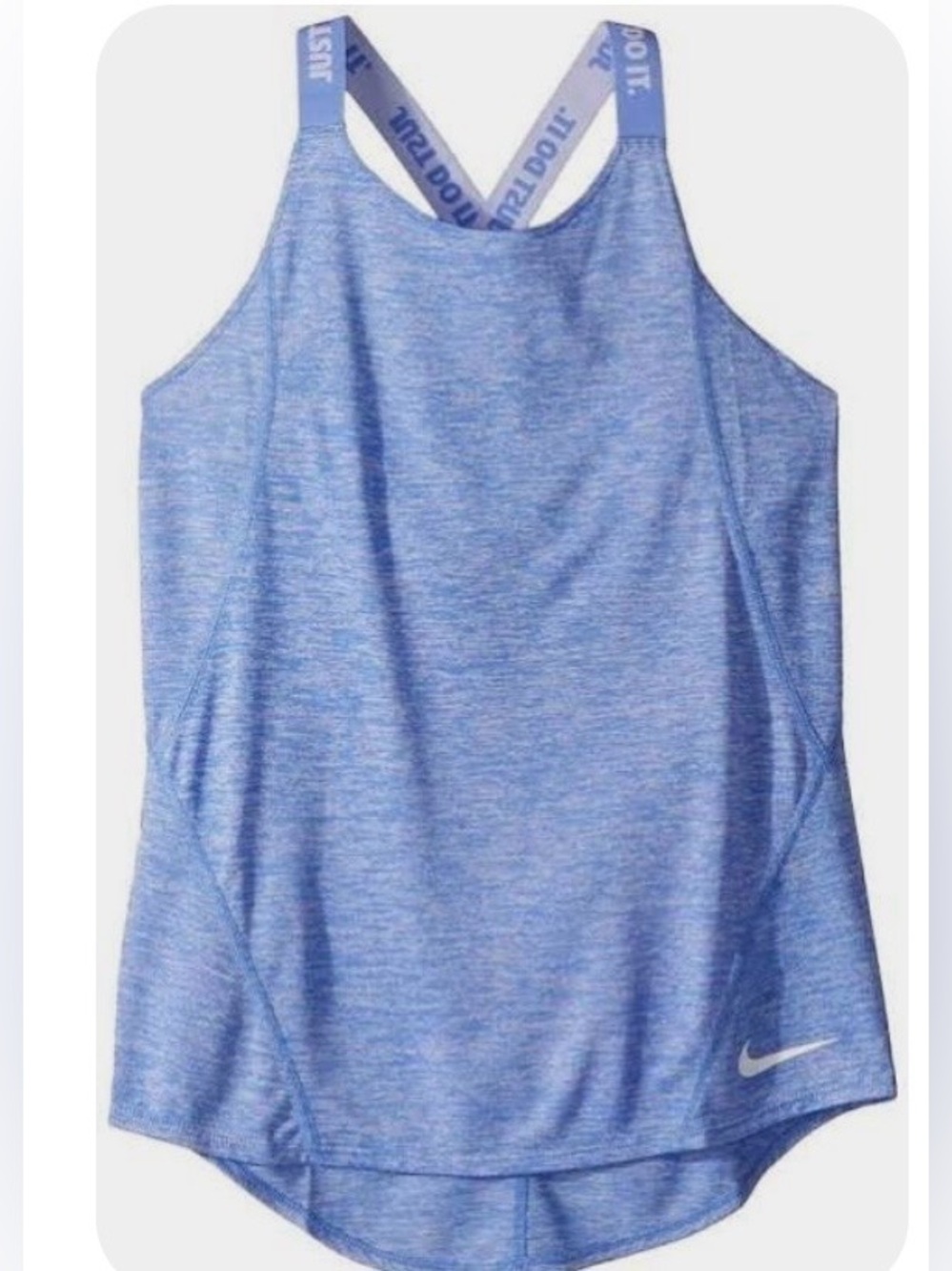 Girls Nike Dri-FIT Training Tank Top youth running workout tennis blue size L